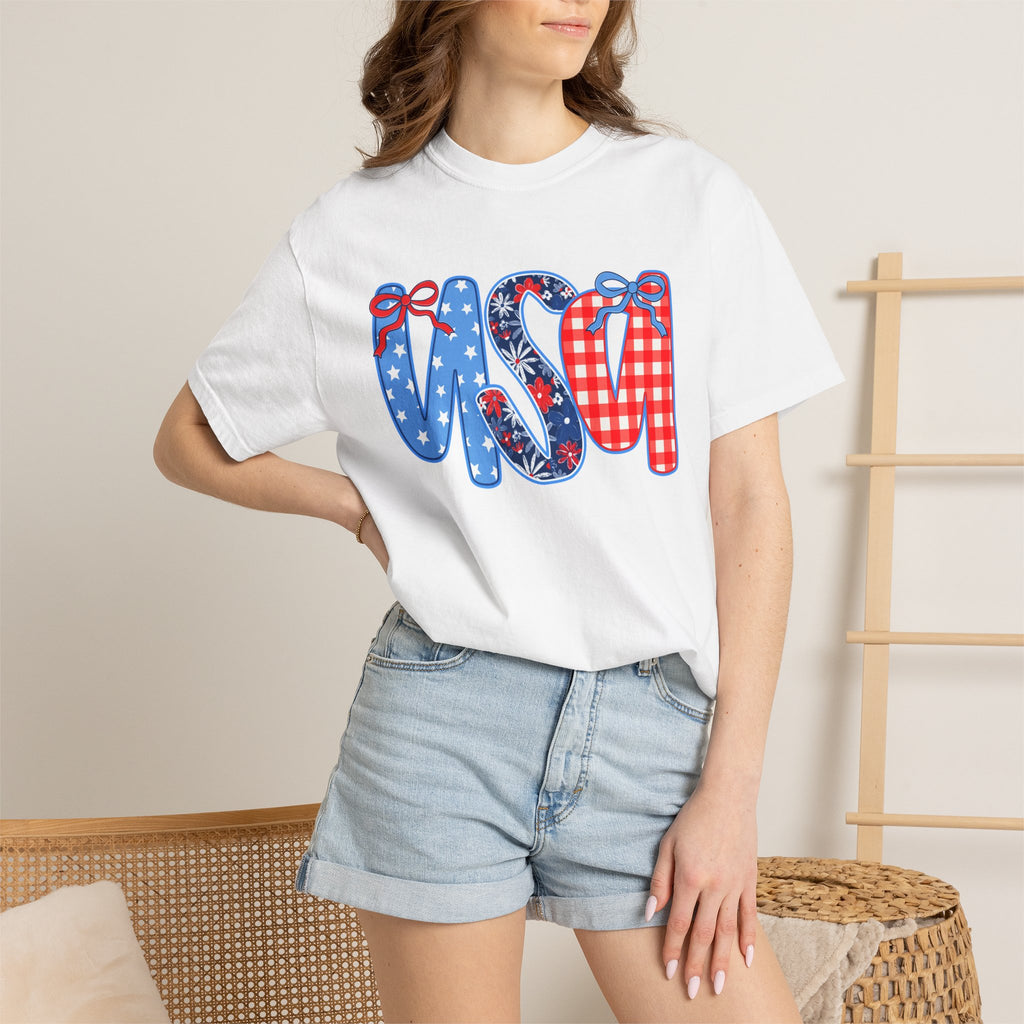 USA Graphic T-Shirt — Patriotic Fourth of July Tee