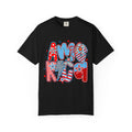 Patriotic 'AMERICA' Graphic T-Shirt – Red White Blue 4th of July Tee